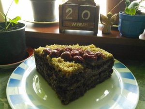 csokis torta felszelve